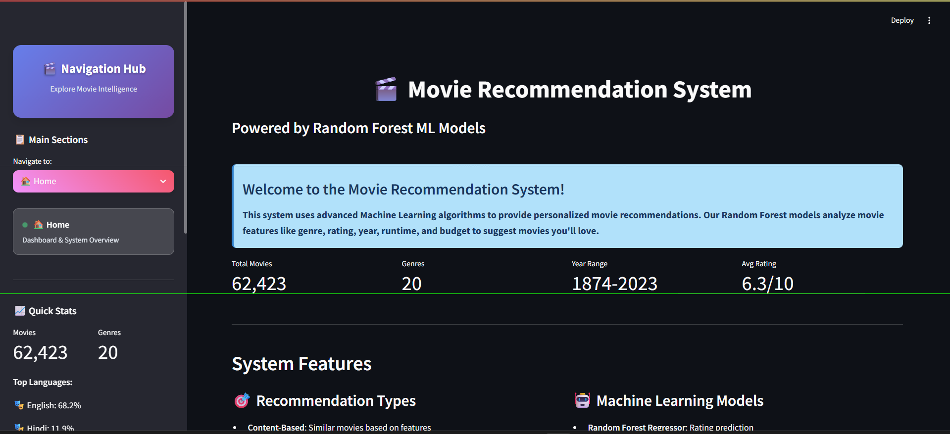 Monki Movie Recommender